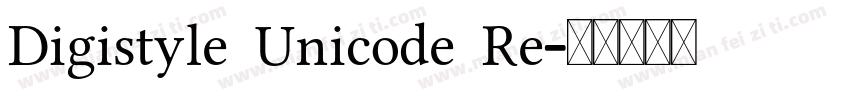 Digistyle Unicode Re字体转换